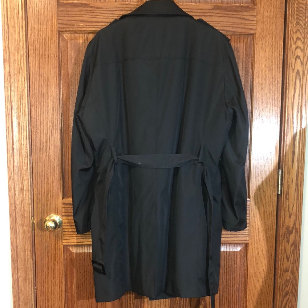 Liz Claiborne Black Trench Coats - Picture 3 of 8